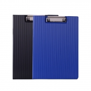 【满49包邮】齐心 TR19 办公必备双折式板夹 A4 直条纹