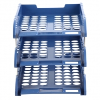 【满49包邮】齐心 B2133 办公必备文件盘 三层