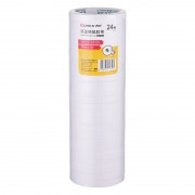 【满49包邮】齐心 MJT1210-10 双面胶棉纸胶带 12mm*10y 10卷装