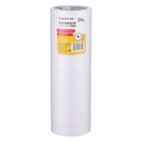 【满49包邮】齐心 MJT1210-10 双面胶棉纸胶带 12mm*10y 10卷装