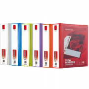 【满49包邮】齐心 A0238 易展示 美式三面插袋文件夹 A4 4寸3孔D型夹 白