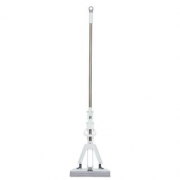 【满49包邮】齐心L240 对折胶棉拖把 棉头长28CM 1杆1头（不锈钢直杆）