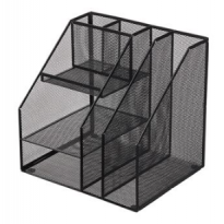 【满49包邮】齐心 B2076 金属资料架(七格)文件栏