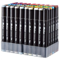 【满49包邮】齐心 ZYMK05-60 双头彩色马克笔 60支装 1-6mm